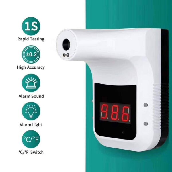 Non-contact Wall Mounted Infrared Temperature Measurement K3-ترمومتر ديجيتال لقياس درجة الحراره عن بعد-حائطي - Image 3