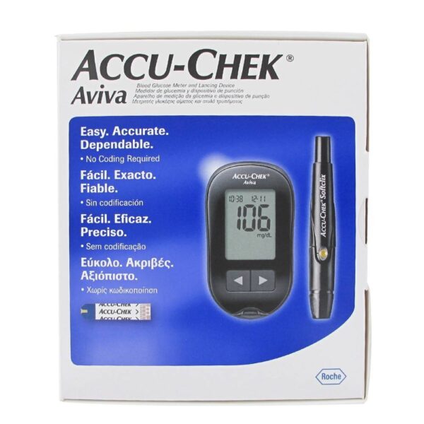 ⁦جهاز قياس نسبة السكر في الدم Accu-Chek Aviva⁩ - الصورة ⁦2⁩