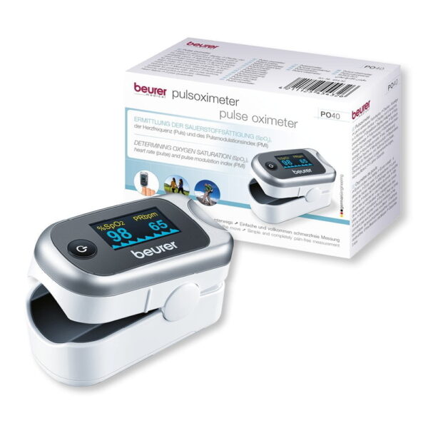 Finger Digital Pulse Oximeter PO 30-بلص-جهاز قياس تشبع الاكسجين بالدم ومعدل ضربات القلب - Image 3