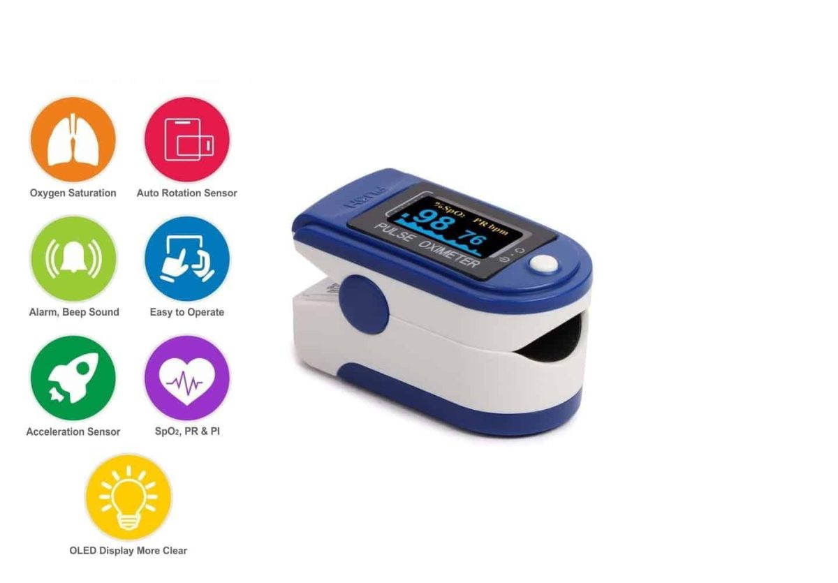 جهاز قياس الأكسجين في الدم CONTEC CMS50D+ على الصباع — 2