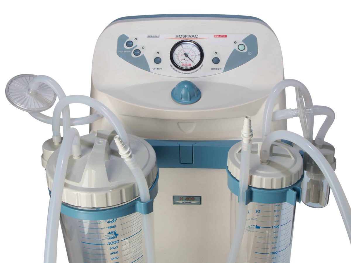 CA-MI New Hospivac 400 surgical suction unit for liposuction and operating theatres, on castors — 3
