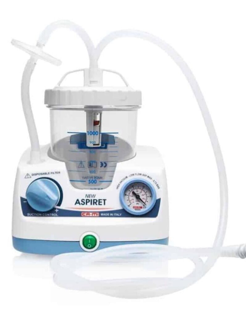 CA-MI New Aspiret portable suction unit with reusable jar