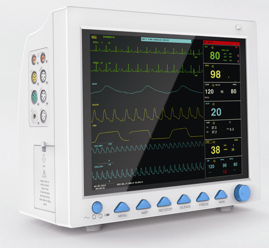 7 Function 12.1 inch Patient Monitor CMS8000-مونيتور 7 وظيفة 12.1 بوصة