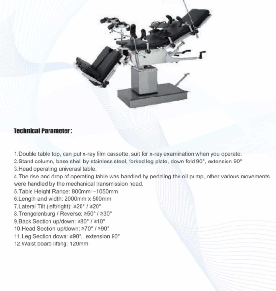 ترابيزة عمليات هيدروليك مانيوال Triup 3008D3