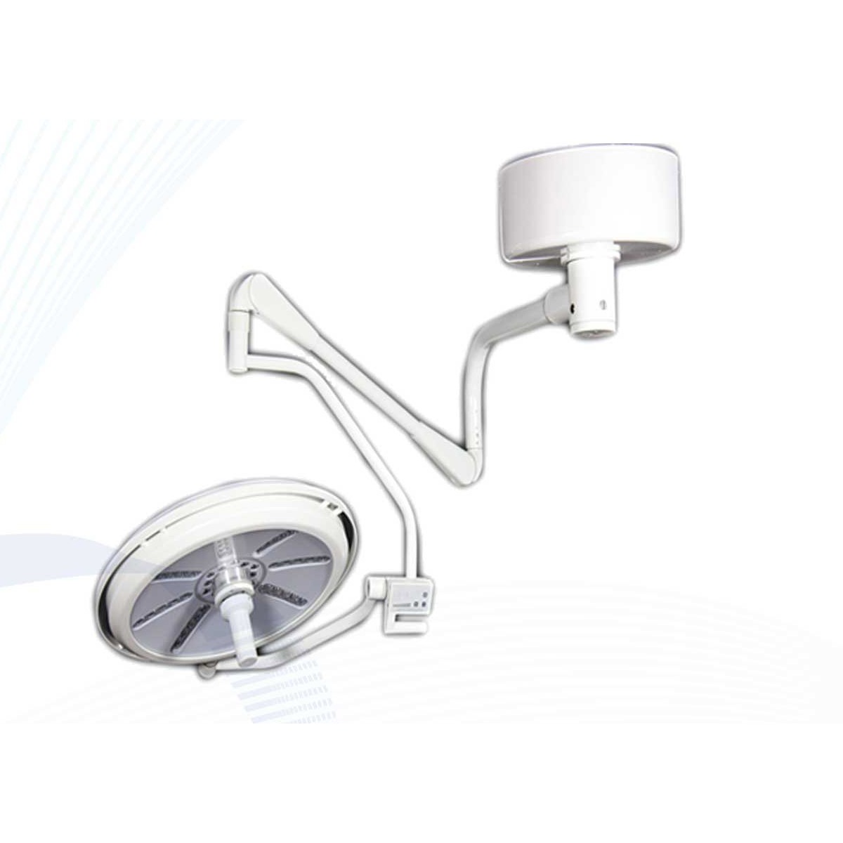 TRIUP TR2013-620 single head ceiling LED operating light with a 670 mm head
