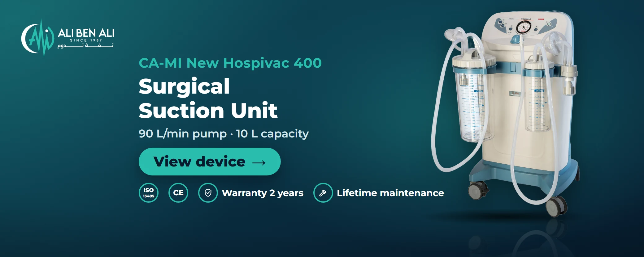 CA-MI New Hospivac 400 surgical suction unit