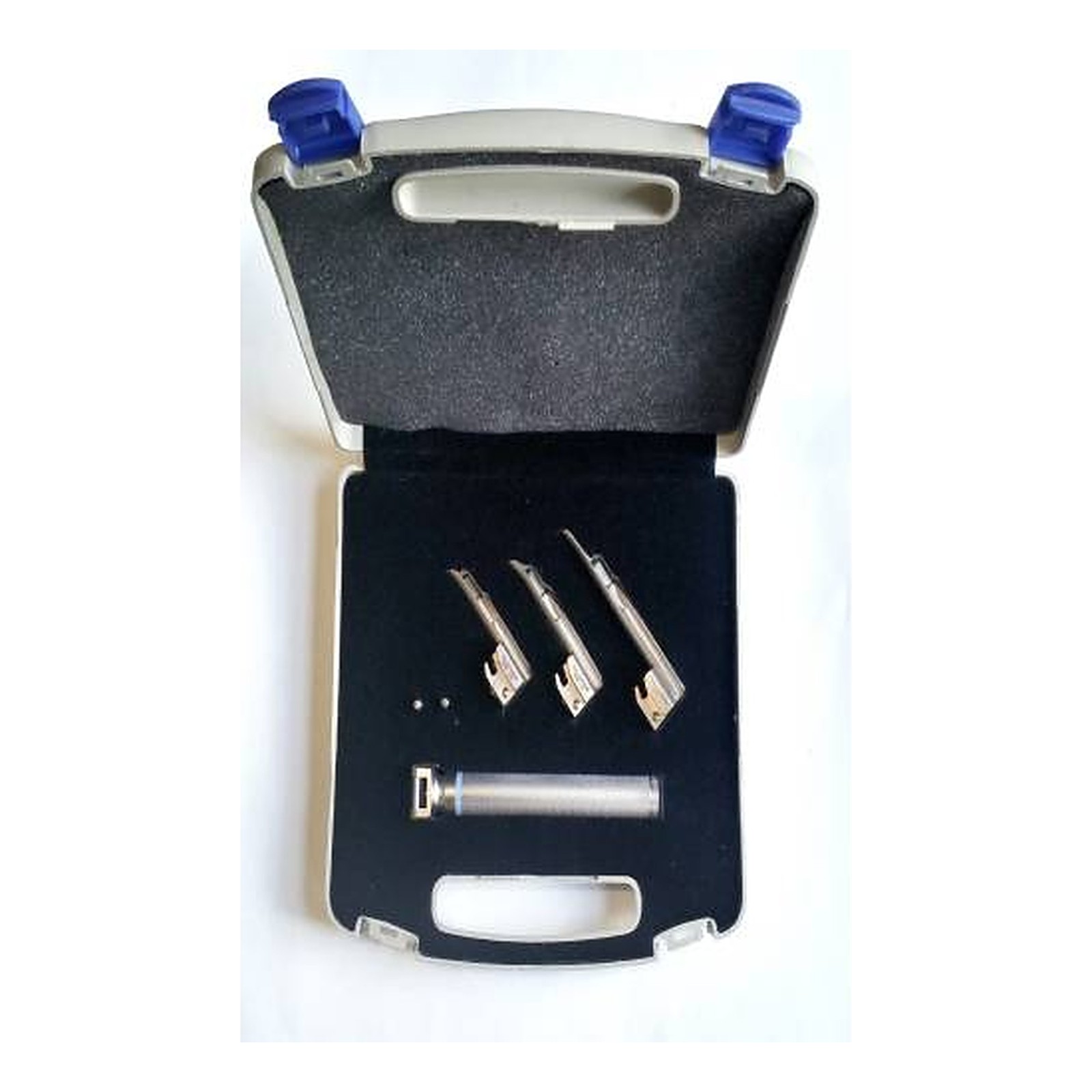 laryngoscope-set-pediatric-3-blades-stainless-steel-hd لارنج سكوب (منظار حنجرة) أطفال 3 شفرات