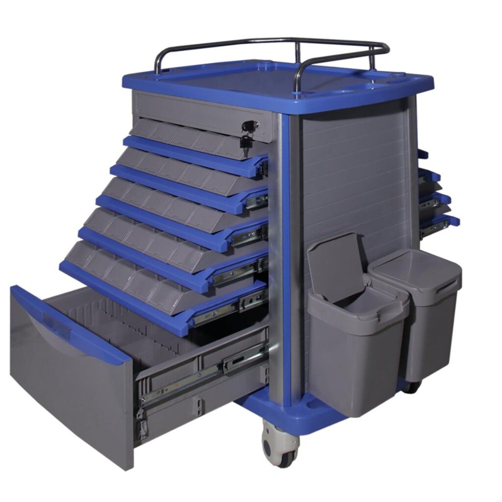 ترولي أدوية مزدوج الجانب Joncn MT-85001A2